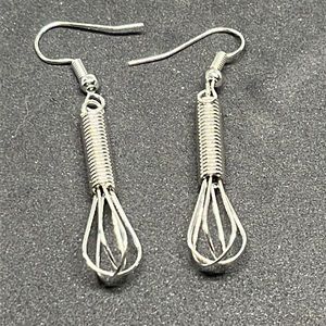 Earrings egg beater gift for cook‎